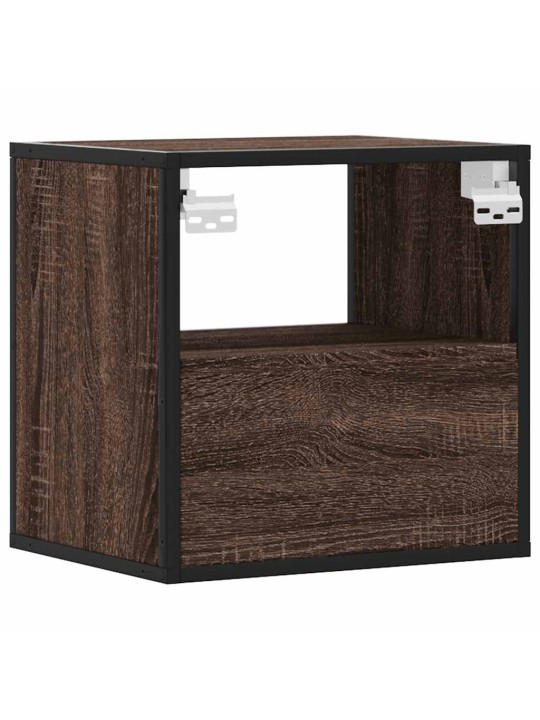 SEINALE KINNITATAVAD ÖÖKAPID 2 TK PRUUN TAMM 40X31X39,5 CM
