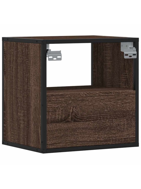 SEINALE KINNITATAVAD ÖÖKAPID 2 TK PRUUN TAMM 40X31X39,5 CM