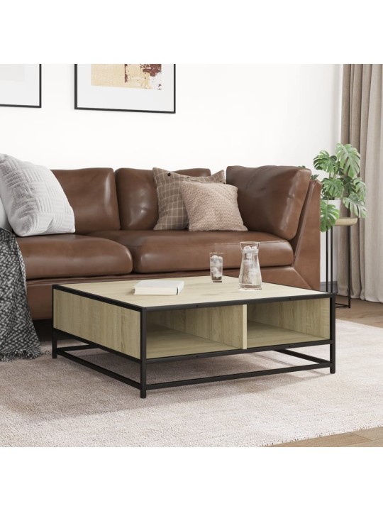 DIIVANILAUD SONOMA TAMM 80X80X30 CM, PUIDUST JA METALLIST