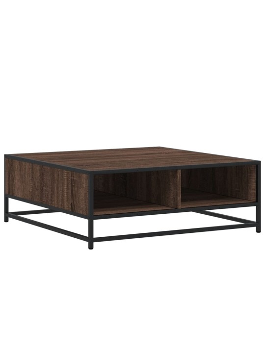 DIIVANILAUD PRUUN TAMM 80X80X30 CM ENGINEERED WOOD AND METAL