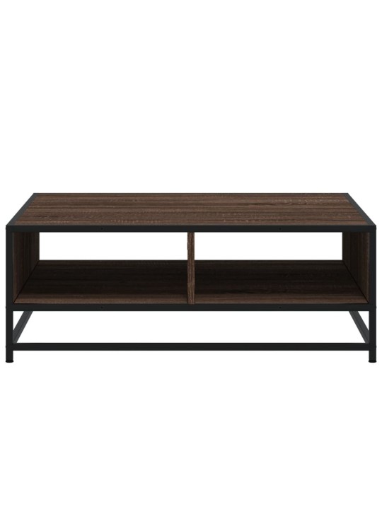DIIVANILAUD PRUUN TAMM 80X80X30 CM ENGINEERED WOOD AND METAL