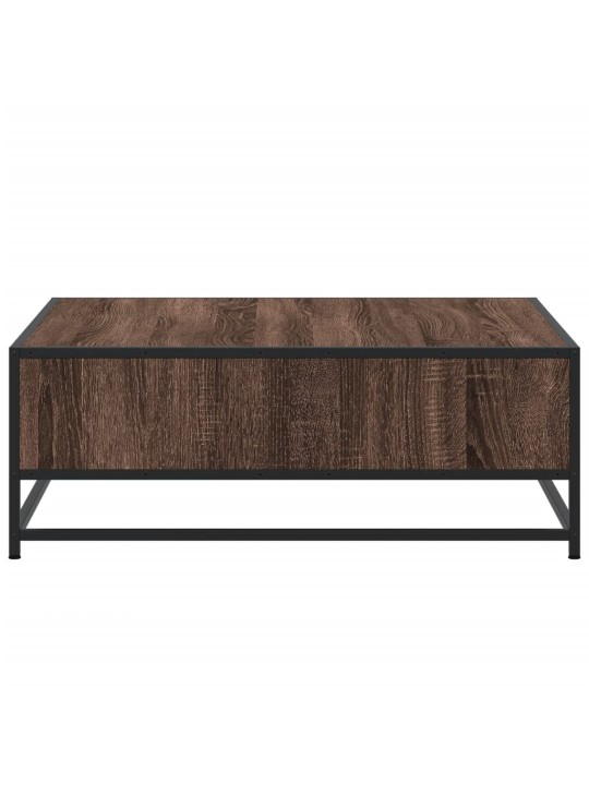 DIIVANILAUD PRUUN TAMM 80X80X30 CM ENGINEERED WOOD AND METAL