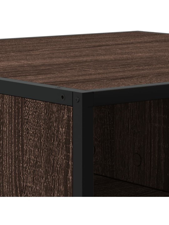 DIIVANILAUD PRUUN TAMM 80X80X30 CM ENGINEERED WOOD AND METAL