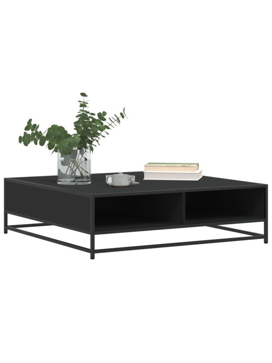 DIIVANILAUD MUST 100X100X30 CM ENGINEERED WOOD AND METAL