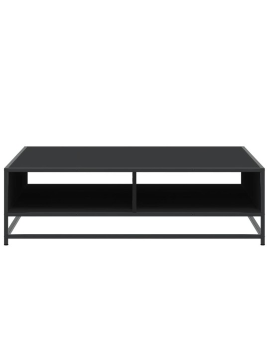 DIIVANILAUD MUST 100X100X30 CM ENGINEERED WOOD AND METAL
