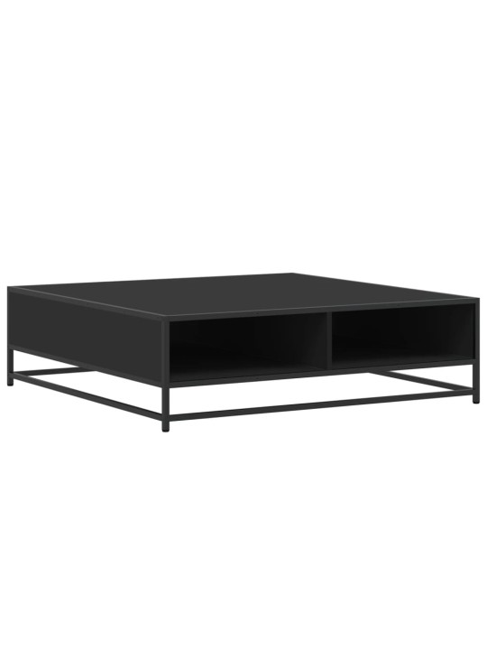 DIIVANILAUD MUST 100X100X30 CM ENGINEERED WOOD AND METAL