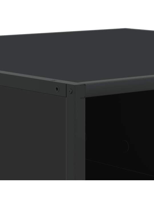 DIIVANILAUD MUST 100X100X30 CM ENGINEERED WOOD AND METAL