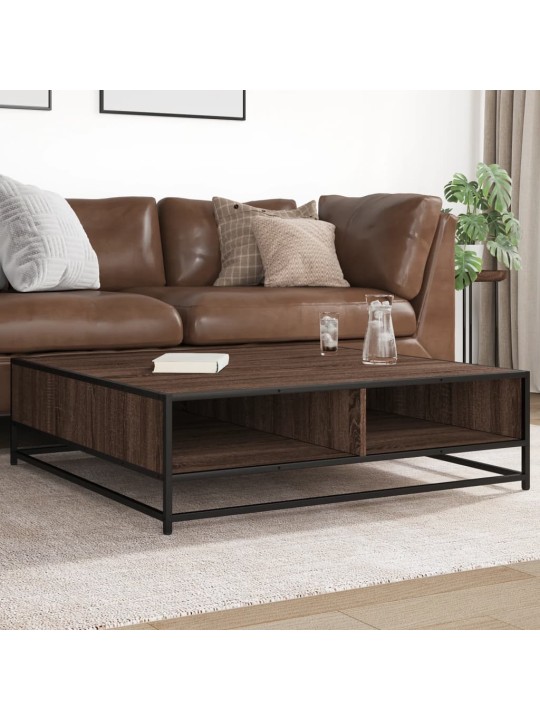 DIIVANILAUD PRUUN TAMM 100X100X30 CM INSENERITUD PUIT JA METALL
