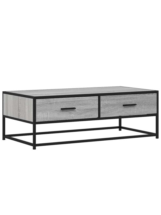 KOHVILAUD, HALL SONOMA TAMM, 100X50X35 CM, TEHISPUIT JA METALL