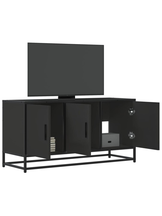 TELERIKAPP MUST 100X35X50 CM ENGINEERED WOOD AND METAL