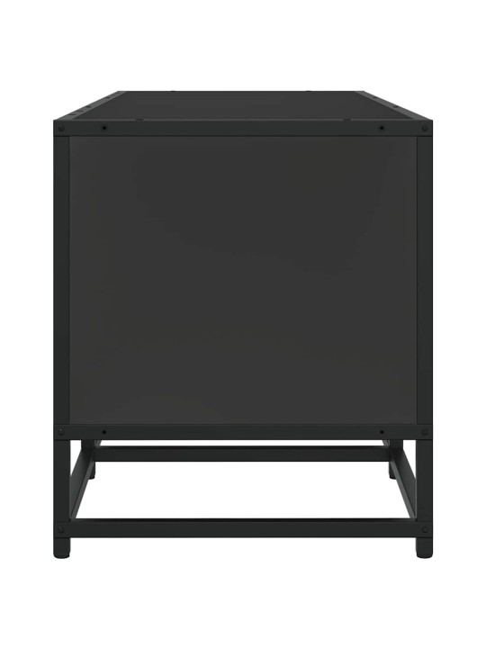 TELERIKAPP MUST 120X35X41 CM ENGINEERED WOOD AND METAL