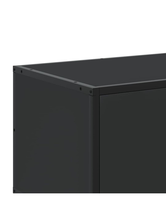 TELERIKAPP MUST 120X35X41 CM ENGINEERED WOOD AND METAL