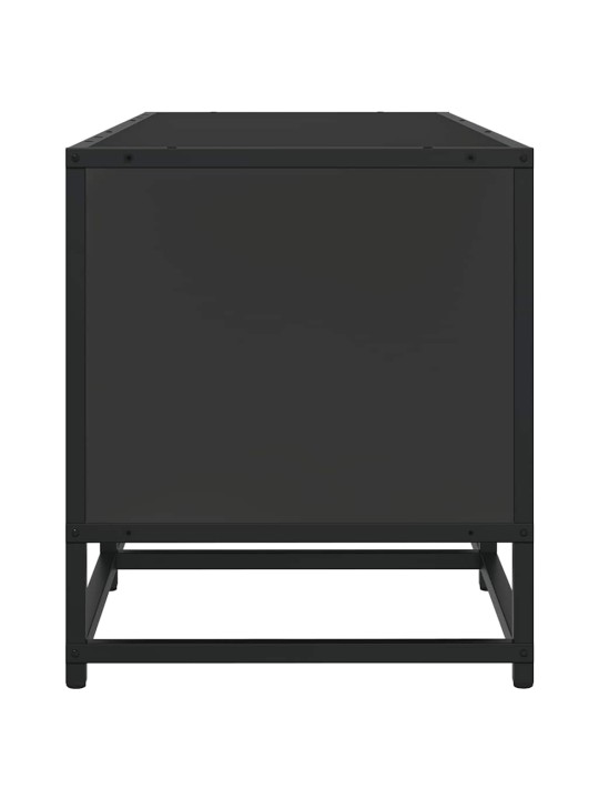 TELERIKAPP, MUST, 160X35X41 CM, TEHISPUIT JA METALL