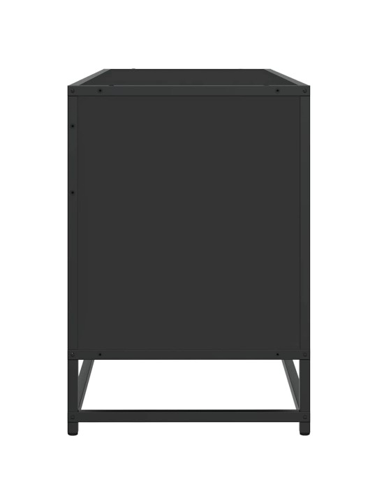 TELERIKAPP MUST 150X35X41 CM ENGINEERED WOOD AND METAL