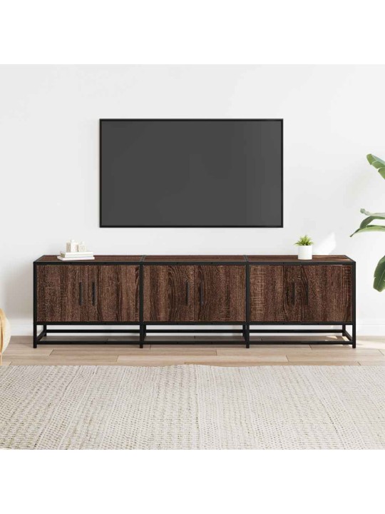 TELERIKAPP, PRUUN TAMM, 150X35X41 CM, TEHISPUIT JA METALL