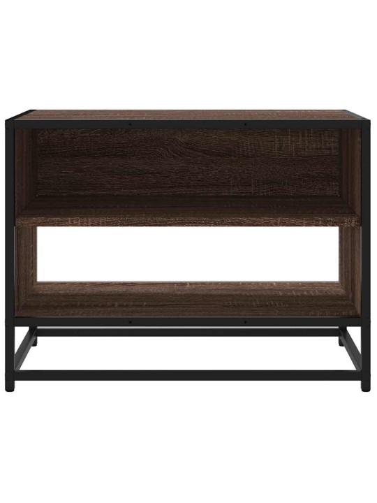 TELERIKAPP PRUUN TAMM 61X40X46 CM ENGINEERED WOOD AND METAL