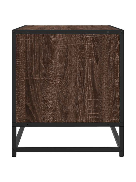TELERIKAPP PRUUN TAMM 61X40X46 CM ENGINEERED WOOD AND METAL