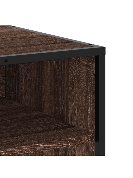 TELERIKAPP PRUUN TAMM 61X40X46 CM ENGINEERED WOOD AND METAL