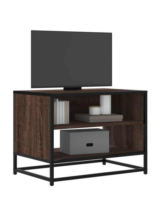 TELERIKAPP PRUUN TAMM 61X40X46 CM ENGINEERED WOOD AND METAL