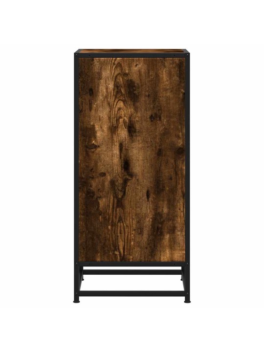 PUHVETKAPP, SUITSUTATUD TAMM, 35,5X35X76CM, TEHISPUIT JA METALL