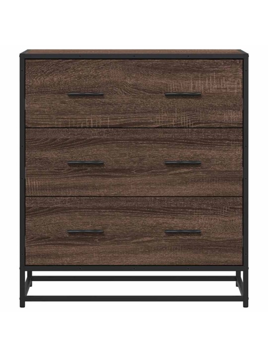 PUHVETKAPP PRUUN TAMM 68X35X76 CM ENGINEERED WOOD AND METAL