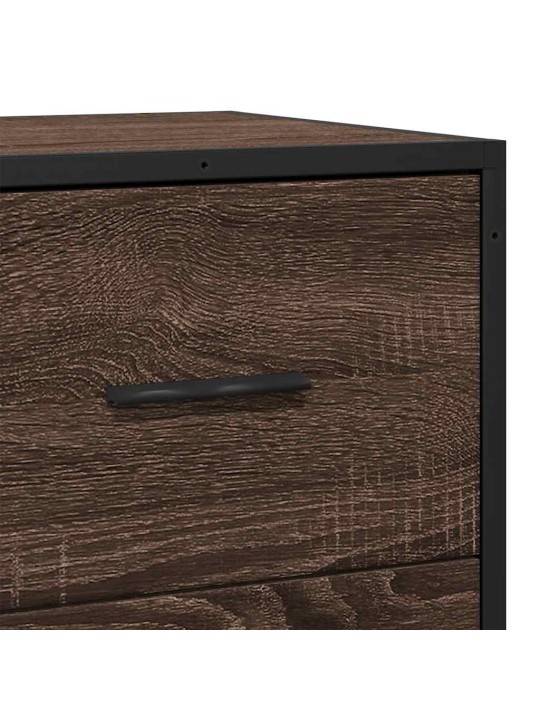 PUHVETKAPP PRUUN TAMM 68X35X76 CM ENGINEERED WOOD AND METAL