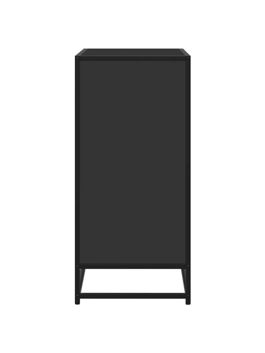 PUHVETKAPP, MUST, 68X35X76 CM, TEHISPUIT JA METALL