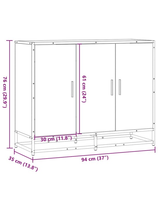 PUHVETKAPP SUITSUTAMM 94X35X76 CM ENGINEERED WOOD