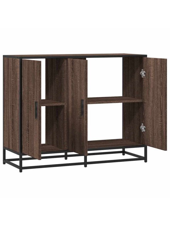 PUHVETKAPP PRUUN TAMM 94X35X76 CM ENGINEERED WOOD
