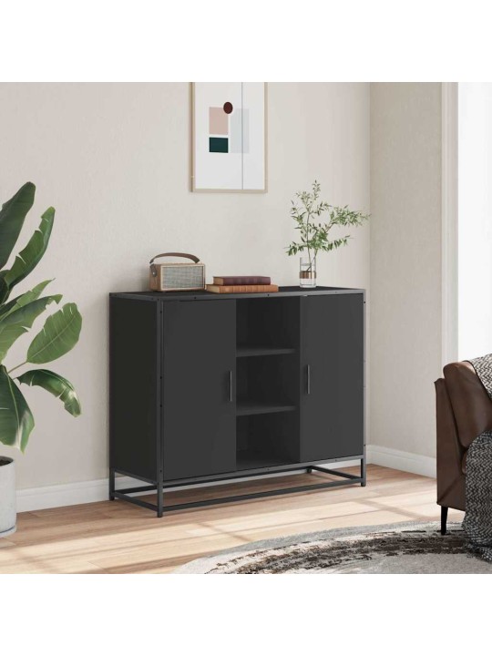 PUHVETKAPP MUST 92X35X76 CM ENGINEERED WOOD