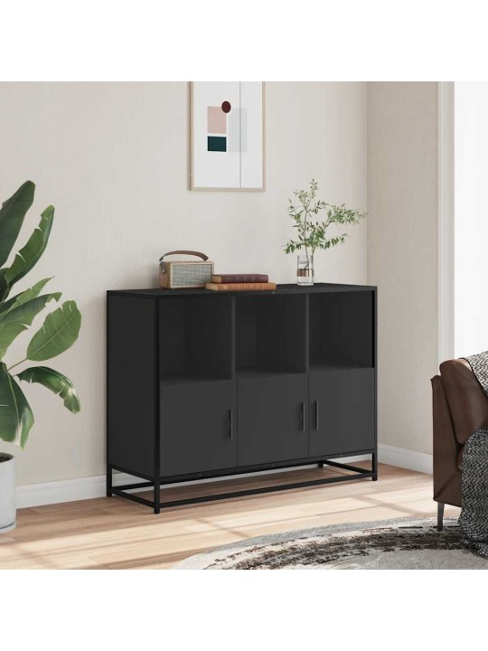 PUHVETKAPP, MUST, 100X35X76 CM, TEHISPUIT