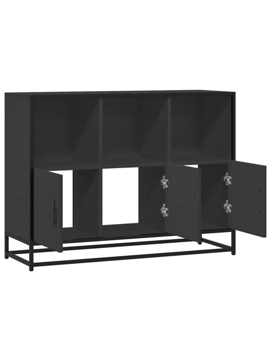 PUHVETKAPP, MUST, 100X35X76 CM, TEHISPUIT