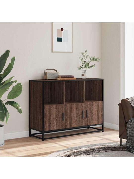 PUHVETKAPP PRUUN TAMM 100X35X76 CM ENGINEERED WOOD