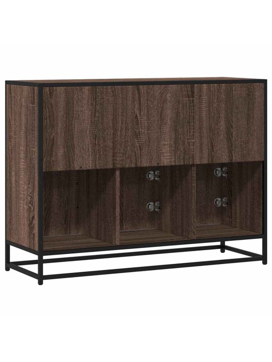 PUHVETKAPP PRUUN TAMM 100X35X76 CM ENGINEERED WOOD
