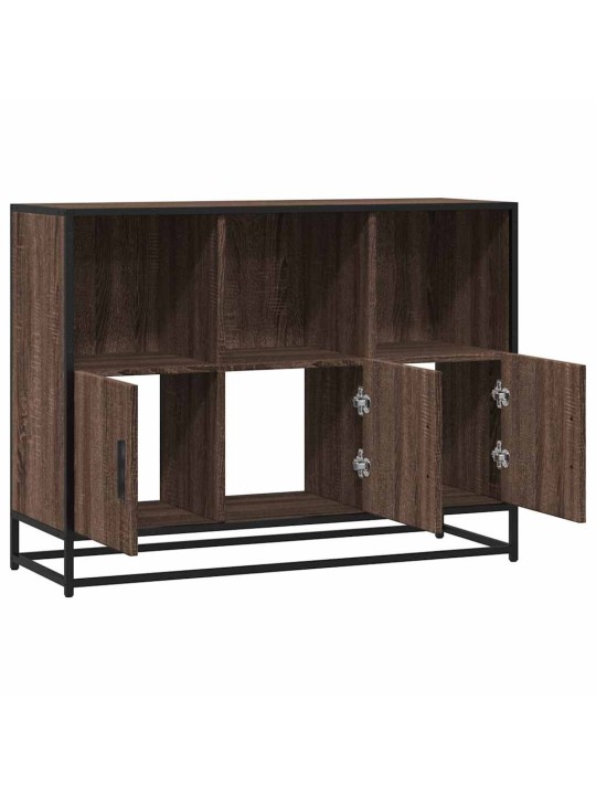PUHVETKAPP PRUUN TAMM 100X35X76 CM ENGINEERED WOOD