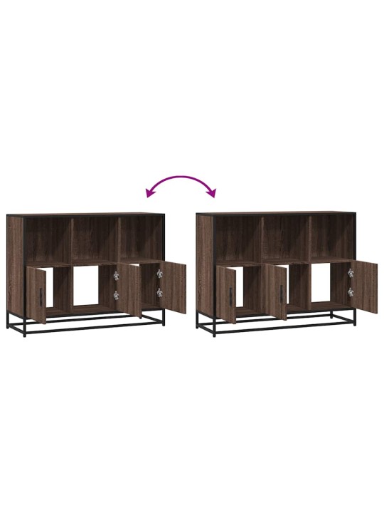 PUHVETKAPP PRUUN TAMM 100X35X76 CM ENGINEERED WOOD