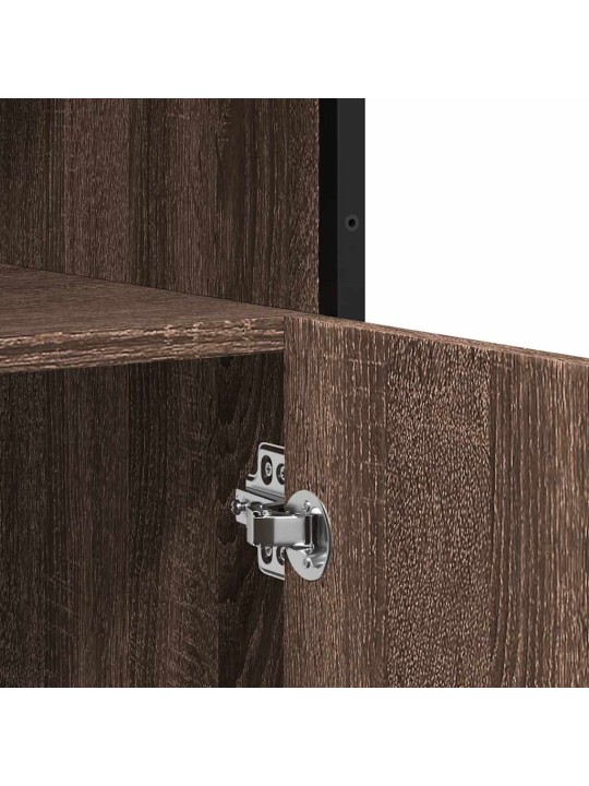 PUHVETKAPP PRUUN TAMM 100X35X76 CM ENGINEERED WOOD