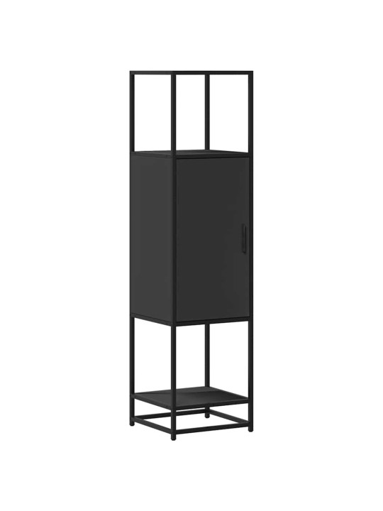 HIGHBOARD BLACK 35,5X35X139 CM ENGINEERED WOOD AND METAL