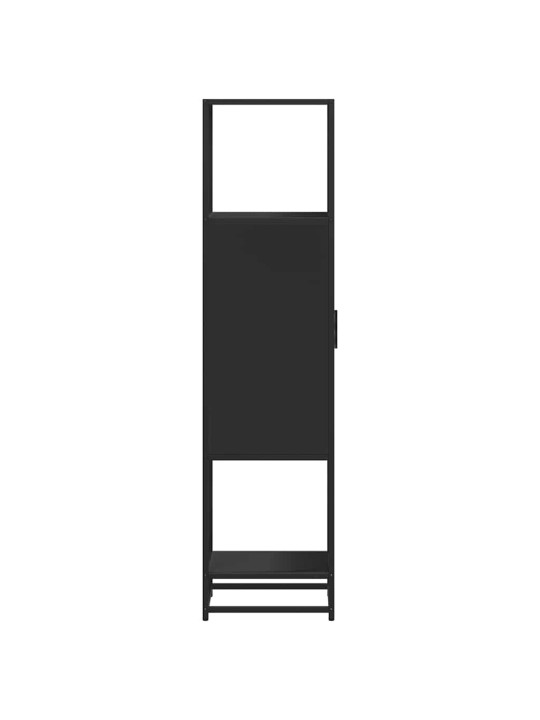 HIGHBOARD BLACK 35,5X35X139 CM ENGINEERED WOOD AND METAL