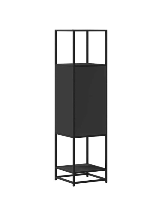 HIGHBOARD BLACK 35,5X35X139 CM ENGINEERED WOOD AND METAL