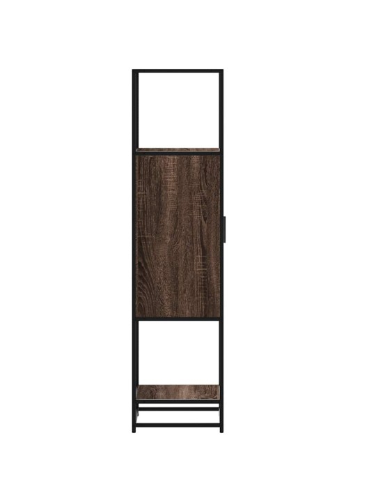 HIGHBOARD PRUUN TAMM 35,5X35X139 CM ENGINEERED WOOD AND METAL