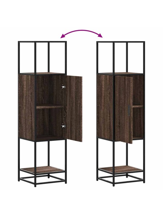 HIGHBOARD PRUUN TAMM 35,5X35X139 CM ENGINEERED WOOD AND METAL