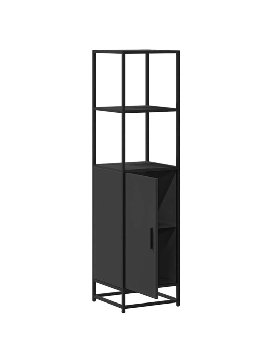 HIGHBOARD BLACK 35,5X35X139 CM ENGINEERED WOOD AND METAL