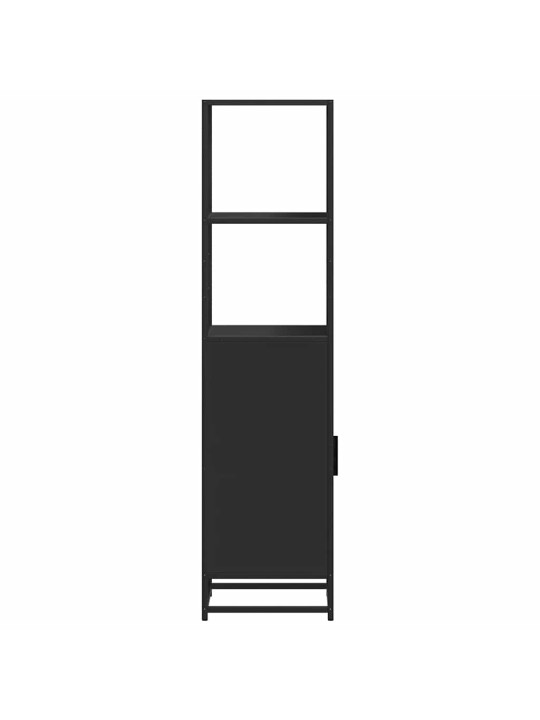 HIGHBOARD BLACK 35,5X35X139 CM ENGINEERED WOOD AND METAL