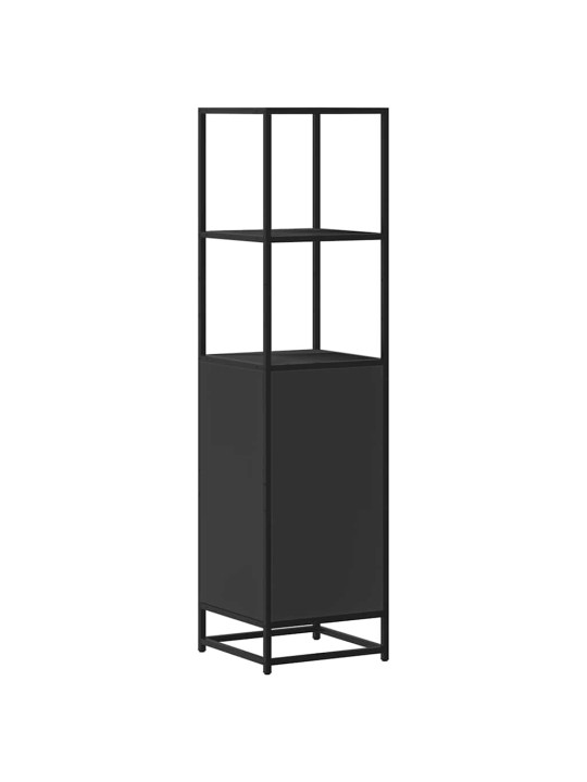 HIGHBOARD BLACK 35,5X35X139 CM ENGINEERED WOOD AND METAL