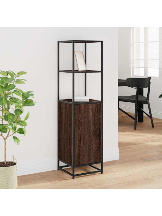 HIGHBOARD PRUUN TAMM 35,5X35X139 CM ENGINEERED WOOD AND METAL