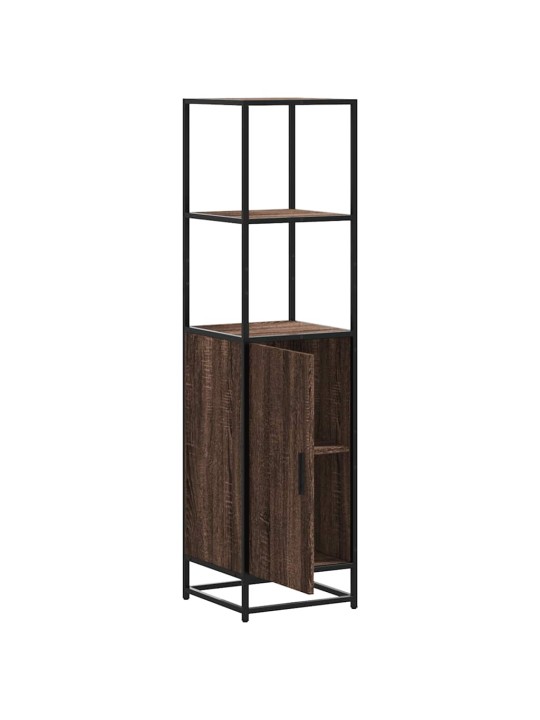 HIGHBOARD PRUUN TAMM 35,5X35X139 CM ENGINEERED WOOD AND METAL