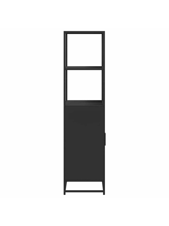 HIGHBOARD BLACK 68X35X139 CM ENGINEERED WOOD AND METAL