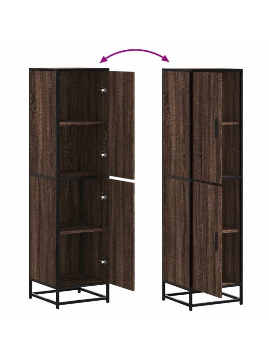 HIGHBOARD PRUUN TAMM 35,5X35X139 CM ENGINEERED WOOD AND METAL