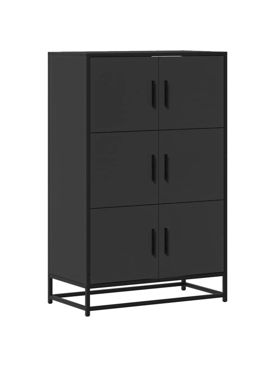 HIGHBOARD BLACK 68X35X106,5 CM ENGINEERED WOOD AND METAL